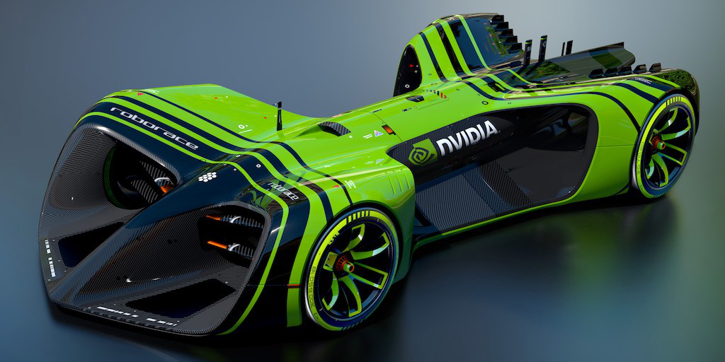 NVIDIA race car, photo copyright ROBORACE / DANIEL SIMON